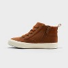 Kids' Cooper Mid Top Sneakers Boots - Cat & Jack™ Cognac - image 2 of 4