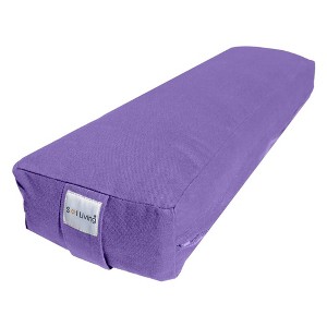 Sol Living Yoga Bolster Pillow with Removable Cover Rectangle - 1 of 4