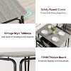 GustoWave 5 Piece Dining Table Set, with 4 Upholstered Chairs - 2 of 4