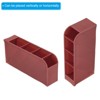 Unique Bargains Plastic Large Capacity 4 Compartments Makeup Brush Pencil Holder - 4 of 4