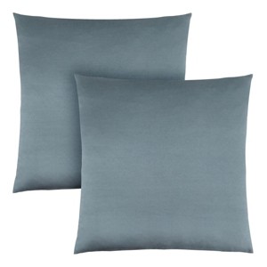 TopComfy Support Pillow Decorative Throw Pillow Set with Satin Finish for Sofa or Bed Use, Blue, 17"*17"*3" - 1 of 4