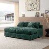 CAVINAS 55" Modern Luxury Sofa Couch, Corduroy Upholstery Sleeper Sofa Bed, for Living Room - 2 of 4