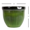 Gardener's Select Madison Planter, Green Drip, 15in - 2 of 2