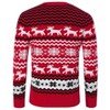 Ugly Christmas Sweaters for Men Long Sleeve Crew Neck Knitted Pullover Snowflakes Print Knitwear - 3 of 4