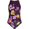 Lands' End Women's Tugless High Neck Portrait Back One Piece Swimsuit - 3 of 3