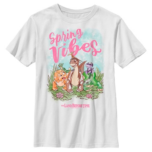 Boy's The Land Before Time Spring Vibes Littlefoot and Friends T-Shirt - image 1 of 4