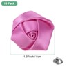 Unique Bargains Handmade Men Suits Formal Boutonnieres Wedding Corsage Lapel Pin Flower Brooch Butterfly Buckle 16 Pcs Purple - 3 of 4