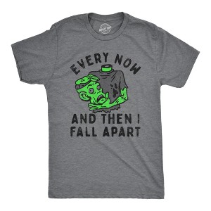 Mens Every Now And Then I Fall Apart T Shirt Funny Halloween Zombie Undead Joke Tee For Guys - Crazy Dog Men's T Shirt - 1 of 4