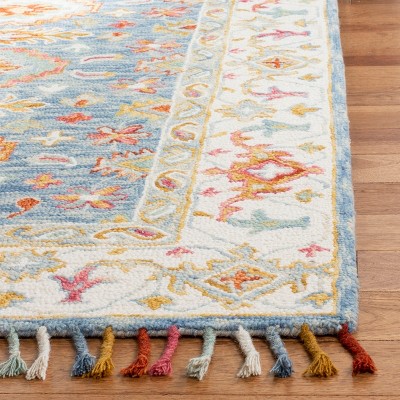 Aspen 10' x 14' Blue Hand-Tufted Wool Area Rug
