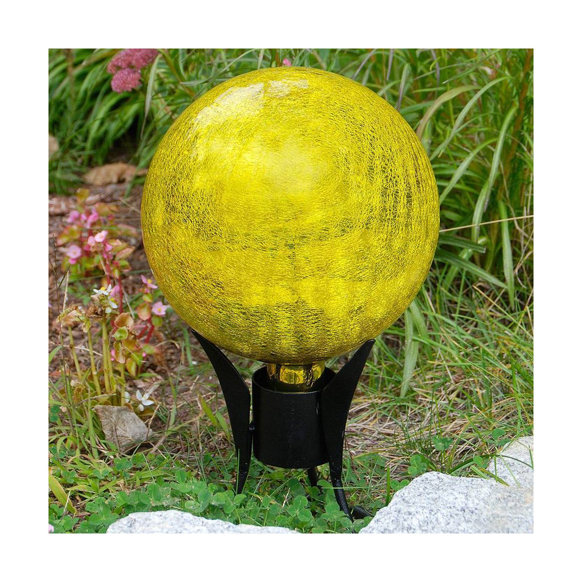 12" Decorative Reflecting Glass Gazing Globe - Achla Designs - thumbnail 3