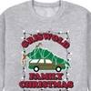 Men's - National Lampoon - Christmas Vacation Holiday Lights Tree with Car Graphic Fleece Sweatshirt - 2 of 4