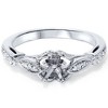 Pompeii3 1/10ct Diamond Vintage Engagement Setting Platinum - 3 of 4