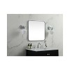 Elegant Lighting Soft Corner Metal Square Mirror 24x24 inch in Silver - 3 of 4