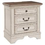 Realyn Three Drawer Nightstand Chipped White - Signature Design by Ashley