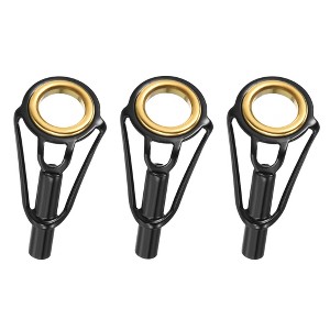 Unique Bargains Stainless Steel Ring Guide Fishing Rod Tip Repair Kits 3 Pcs - 1 of 4