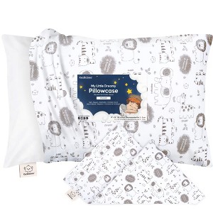 KeaBabies Toddler Pillowcase for 13X18 Pillow, Organic Toddler Pillow Case, Travel Pillow Case Cover - 1 of 4