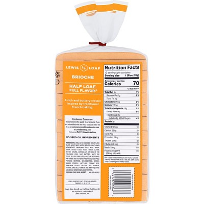 Lewis Bake Shop Brioche Bread - 12oz