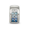 Black Bow Jewelry Sterling Silver with Blue Crystals Hinged Clip Bead Charm - 3 of 4