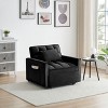 NicBex Modern Pull Out Sofa Bed Velvet Convertible Sofa Bed with Adjustable Back for Small Space - 4 of 4