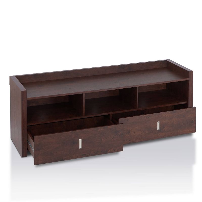 Flatcar Multi Functional Storage TV Stand for TVs up to 65&#34; Vintage Walnut - HOMES: Inside + Out, 6 of 11