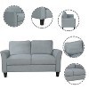 LOVMOR Living Room Furniture Love Seat Sofa Double Seat Sofa - 3 of 4