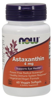 Astaxanthin 4mg by Now Foods  -  60 VegCap