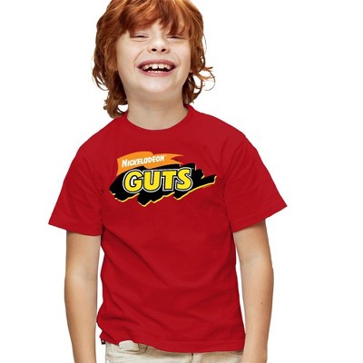 Boys' Short Sleeve Nickelodeon Guts Guts Logo T-Shirt