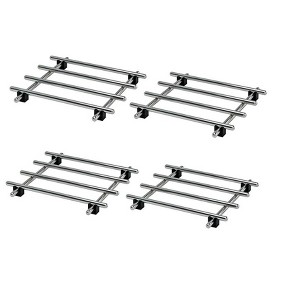 Itopfox 4Pcs Stainless Steel Trivet for Hot Dishes, Lightweight Metal Trivets for Hot Pots & Pans, Heat Resistant Mats for Countertop Cooling Cooking - 1 of 4