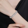 18K Gold Tennis Bracelet with Simulated Diamonds - 2 of 4