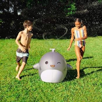BigMouth Inc. Kids' Squishmallows Gordon the Shark Mini Backyard Inflatable Sprinkler
