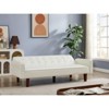 DOMETOUR PU Leather Sofa for Living Room Furniture, Sofa Bed Adjustable Backrest Loveseat Convertible Sofa Sleeper Couch - 4 of 4