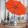 Hyleory 9' Sunbrella with 8 ribs,Hyleory Tilt Market Patio Umbrella with Oval Ribs Iron Pole, Sturdy and Adjustable - 3 of 4