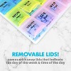 MEDca Weekly Pill Organizer: 2-Pack 21 Day Planners for Pills Vitamins & Medication, Box 3 Times-a-Day Medication Reminder Boxes - 4 of 4