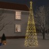 vidaXL Christmas Cone Tree Decoration Artificial Christmas Tree with LEDs - Warm White 26 x 8 ft - 2 of 4