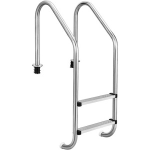 2/3/4/5 Step Inground Pool Ladder – 304 Stainless Steel Swimming Pool Steps with Non-Slip Treads, Heavy-Duty Ladde - 1 of 4