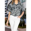 LA LEELA Women's Button Down Blouses Casual Summer Beach Party Short Sleeve Vacation Dress Tee Shirts Hawaiian Dresses for Women - 4 of 4
