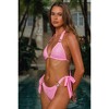 Moda Minx 'Antigua' Blush Tie Side Bikini Bottoms - 2 of 4