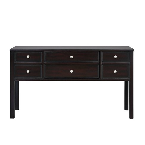 Madison Console Table Black Target, Large Black Console Table With Drawers
