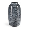 HomeRoots 12" Black Mottled Cylinder Glass Table Vase - 4 of 4