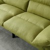 70" Velvet 2-Seater Sofa with Thick Cushions & Sleeper, Metal Feet - 3 of 4