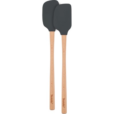 Tovolo Flex-core Charcoal Silicone Mini Spatula And Spoonula Set