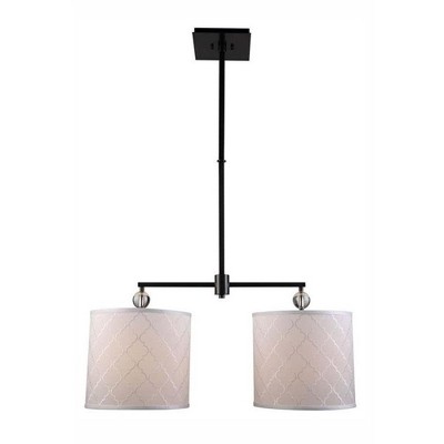 Elegant Lighting Gemma Collection Chandelier D:12 H:51 Lt:2 Bronze Finish