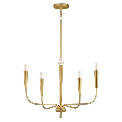 Maxim Lighting Vela 5 - Light Chandelier in  Satin Brass