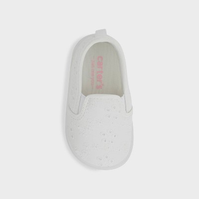 Carter's Just One You® Toddler Girls' First Walker Eyelet Slipon