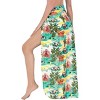 HAPPY BAY Women's Beachwear Summer Beach Bikini Wraps Sarong Coverups Wrap Skirt Swimsuit Swimwear Swim Cover Up for Women One Size Green,Tree - 4 of 4