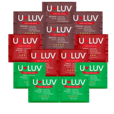 U-LUV Foods Brownie Lover Cookies 12 PACK