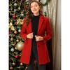 INSPIRE CHIC Women's Notched Lapel Single Breasted Outwear Fall coat - 2 of 4