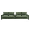 133" Corduroy 4-seater Sofa Couch with Storage, USB Ports & Cup Holders -- Frevyn - 4 of 4