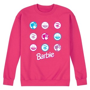 Men's - Barbie - Iconic Features of Barbie Graphic Fleece Sweatshirt - 1 of 3