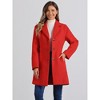 INSPIRE CHIC Women's Single Breasted Notched Lapel Long Winter Coats - 3 of 4